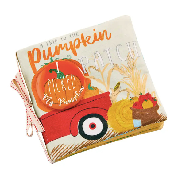 Mudpie Pumpkin Patch Book Soft Crinkle Halloween Thanksgiving - Picture 2 of 4
